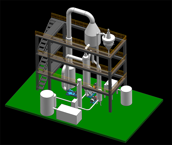 MVR蒸發(fā)器三維設(shè)計